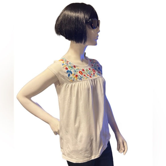 J. Crew Cap Sleeves Floral Top Size 2 - Picture 4 of 5